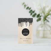 Carte De Visite Logo Professional Black Drift Pearly Consulting (Debout devant)