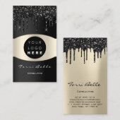 Carte De Visite Logo Professional Black Lux Investment Consulting (Devant / Derrière)