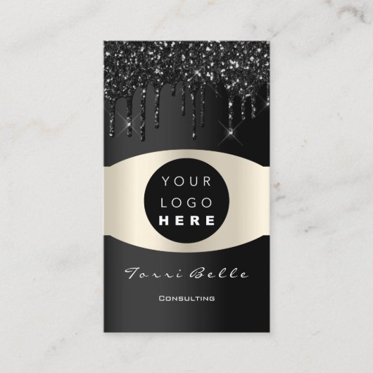 Carte De Visite Logo Professional Black Lux Investment Consulting (Devant)