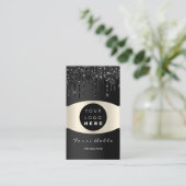 Carte De Visite Logo Professional Black VIP Investment Consulting (Debout devant)