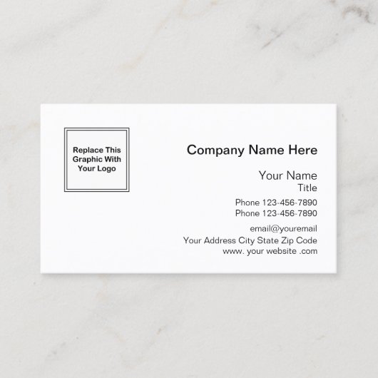 Carte De Visite Logo professionnel (Devant)