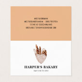 Carte De Visite Logo professionnel de boulangerie fraîche moderne (Extérieur déplié)