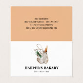 Carte De Visite Logo professionnel de boulangerie fraîche moderne (Extérieur déplié)