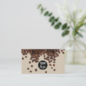 Carte De Visite Logo Professionnel de Café Beans (Debout devant)