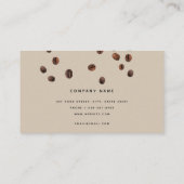 Carte De Visite Logo Professionnel de Café Beans (Dos)