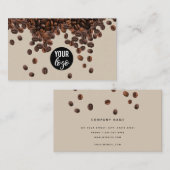Carte De Visite Logo Professionnel de Café Beans (Devant / Derrière)