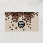 Carte De Visite Logo Professionnel de Café Beans (Devant)
