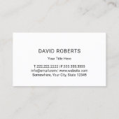 Carte De Visite Logo professionnel de l'aménagement paysager et de (Dos)