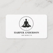 Carte De Visite Logo professionnel de l'instructeur de Yoga Namast (Devant)