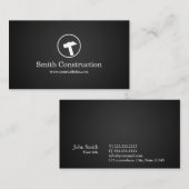 Carte De Visite Logo professionnel de marteau de bricoleur de (Devant / Derrière)