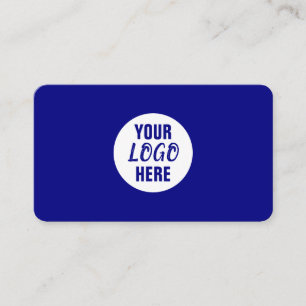 Carte De Visite Logo Professionnel d'Entreprise Navy Blanc