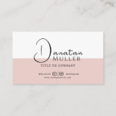 Carte De Visite Logo professionnel du code QR (Dos)