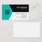 Carte De Visite Logo professionnel du code QR (Devant / Derrière)