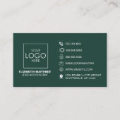 Carte De Visite Logo professionnel du code QR avant et arrière (Devant)