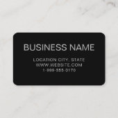 Carte De Visite Logo professionnel du code QR | Black Silver Moder (Dos)