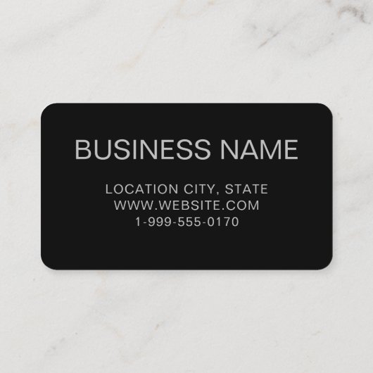 Carte De Visite Logo professionnel du code QR | Black Silver Moder (Dos)