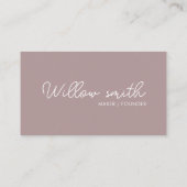 Carte De Visite Logo professionnel du code QR | Blanc moderne prof (Dos)