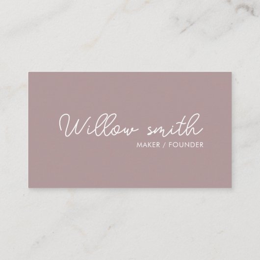 Carte De Visite Logo professionnel du code QR | Blanc moderne prof (Dos)