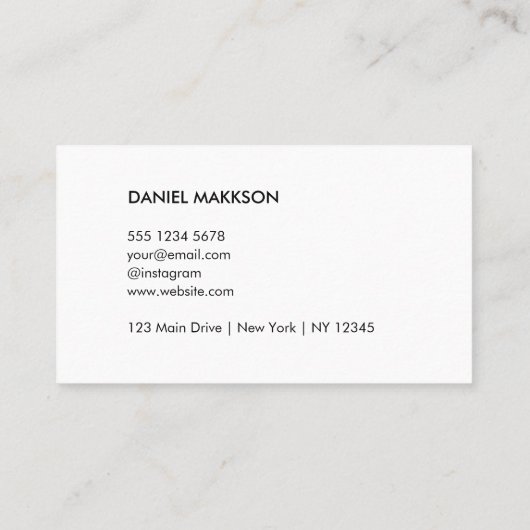 Carte De Visite Logo professionnel du code QR | Entreprise moderne (Dos)