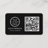 Carte De Visite Logo professionnel du code QR | Gold Modern Profes (Devant)