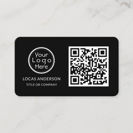 Carte De Visite Logo professionnel du code QR | Gold Modern Profes (Devant)