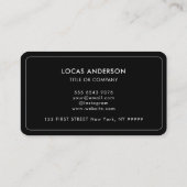 Carte De Visite Logo professionnel du code QR | Gold Modern Profes (Dos)