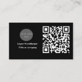 Carte De Visite Logo professionnel du code QR | Minimums (Devant)