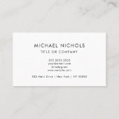 Carte De Visite Logo professionnel du code QR | Moderne Busi Profe (Dos)