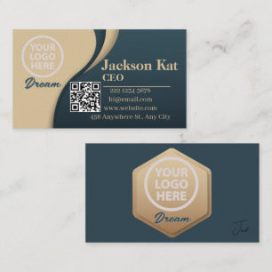 Carte De Visite Logo professionnel du code QR Personnalité profe