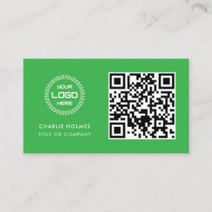 Carte De Visite Logo professionnel du code QR Professionnel et m