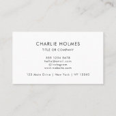 Carte De Visite Logo professionnel du code QR | Professionnel et m (Dos)