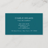 Carte De Visite Logo professionnel du code QR | Professionnel et m (Dos)