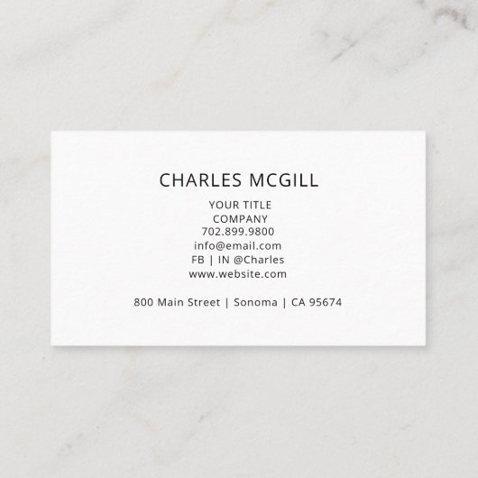 Carte De Visite Logo professionnel du code QR | Professionnel mode (Dos)