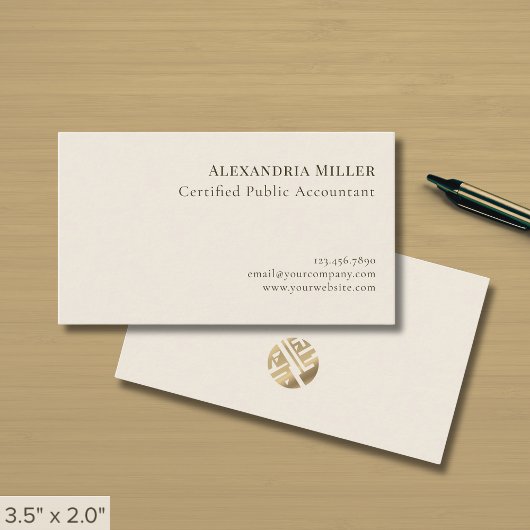 Carte De Visite Logo professionnel élégant