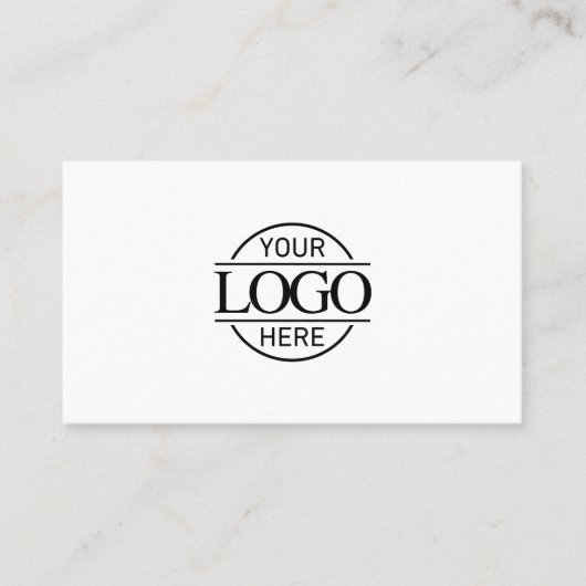 Carte De Visite Logo professionnel élégant Black and White Company (Devant)