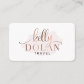 Carte De Visite Logo professionnel élégant Code QR (Devant)