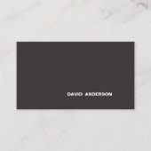 Carte De Visite Logo Professionnel Entreprise Moderne Design noir (Devant)