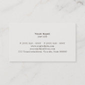 Carte De Visite Logo professionnel Flèche de croissance (Dos)