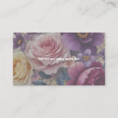 Carte De Visite logo professionnel fleuri coloré (Dos)