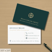 Carte De Visite Logo professionnel Gold Compass
