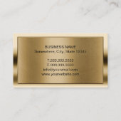 Carte De Visite Logo professionnel Gold House Realtor immobilier (Dos)