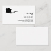 Carte De Visite Logo professionnel Immobilier (Devant / Derrière)