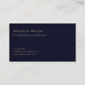 Carte De Visite Logo professionnel Marine Blue Gold (Devant)