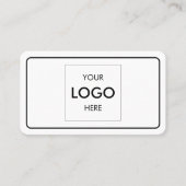 Carte De Visite Logo professionnel minimaliste (Devant)