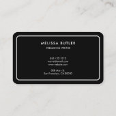 Carte De Visite Logo professionnel minimaliste (Dos)