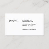 Carte De Visite Logo professionnel Modern River Sun Horizon (Dos)