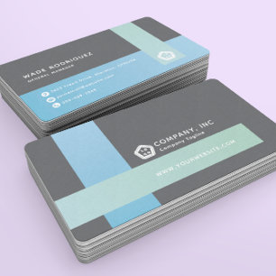 Carte De Visite Logo professionnel moderne Abstrait générique