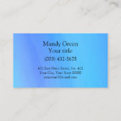 Carte De Visite Logo professionnel moderne bleu et code QR (Dos)
