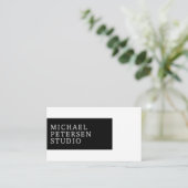 Carte De Visite Logo professionnel moderne code QR (Debout devant)