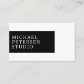 Carte De Visite Logo professionnel moderne code QR (Devant)